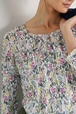 Seasalt Cornwall Appletree 3/4 Sleeve Top<Women Tops