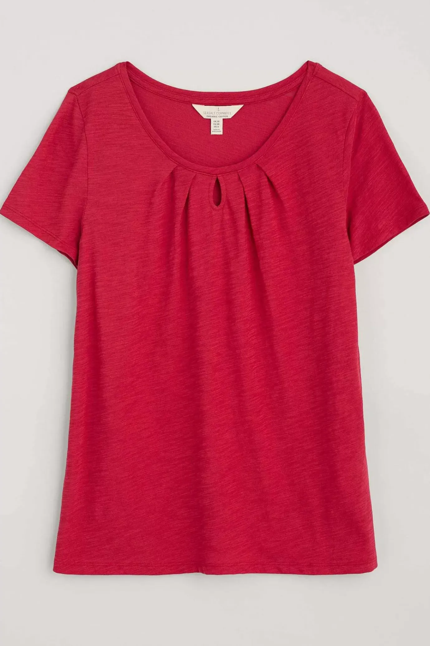 Seasalt Cornwall Appletree Keyhole Detail T-Shirt (Gots)<Women Tops