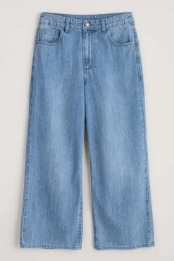Seasalt Cornwall Barnes Organic Cotton Denim Crops<Women Trousers & Shorts