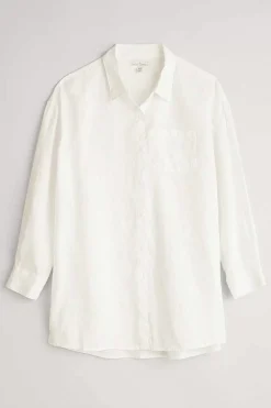 Seasalt Cornwall Beach Road Longline Linen Shirt<Women Tops
