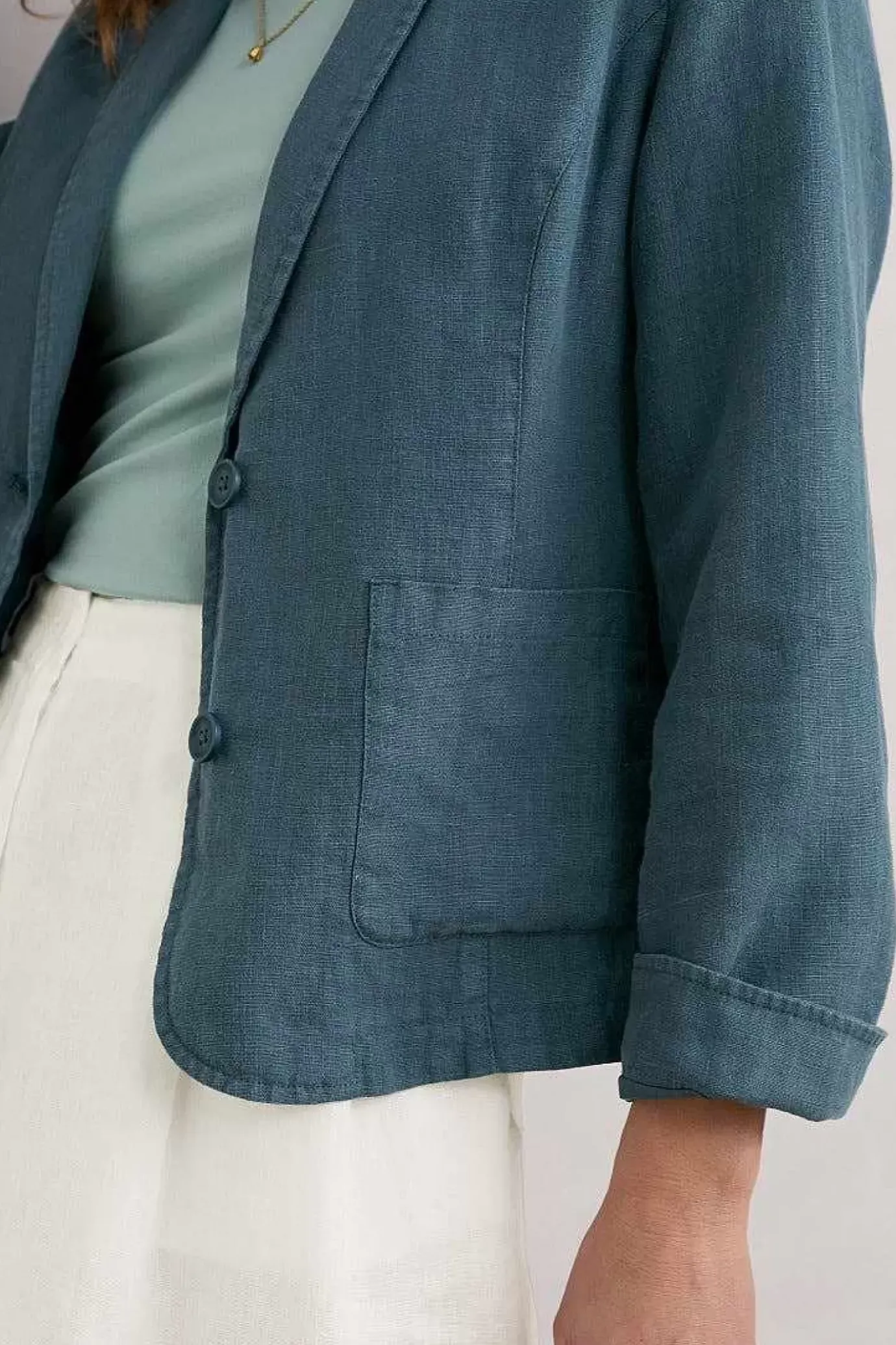 Seasalt Cornwall Blinker Linen Blazer<Women Coats & Jackets