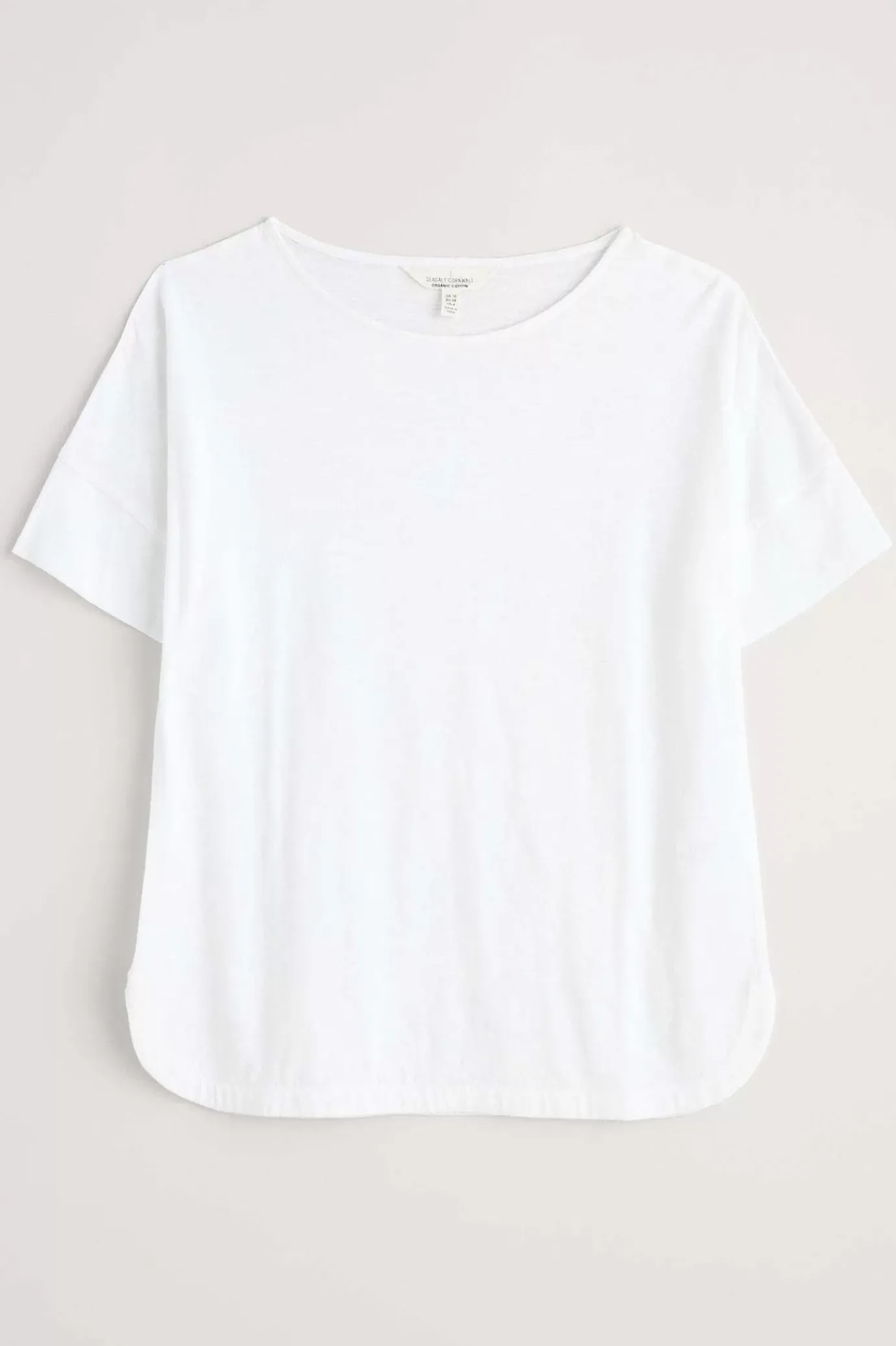 Seasalt Cornwall Bryher View Organic Cotton Boat Neck T-Shirt (Gots)<Women Tops