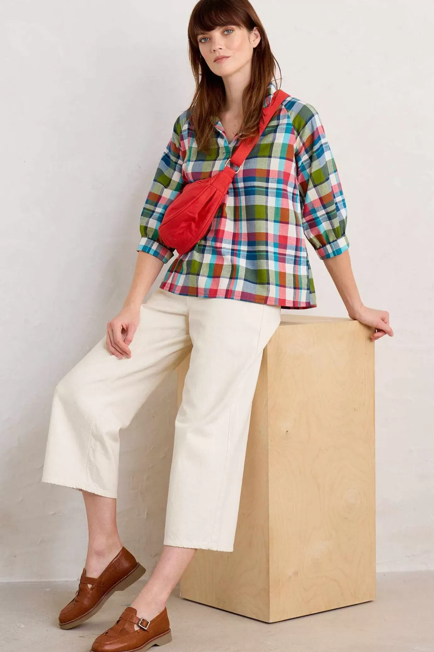 Seasalt Cornwall Bryn Checked Top<Women Tops
