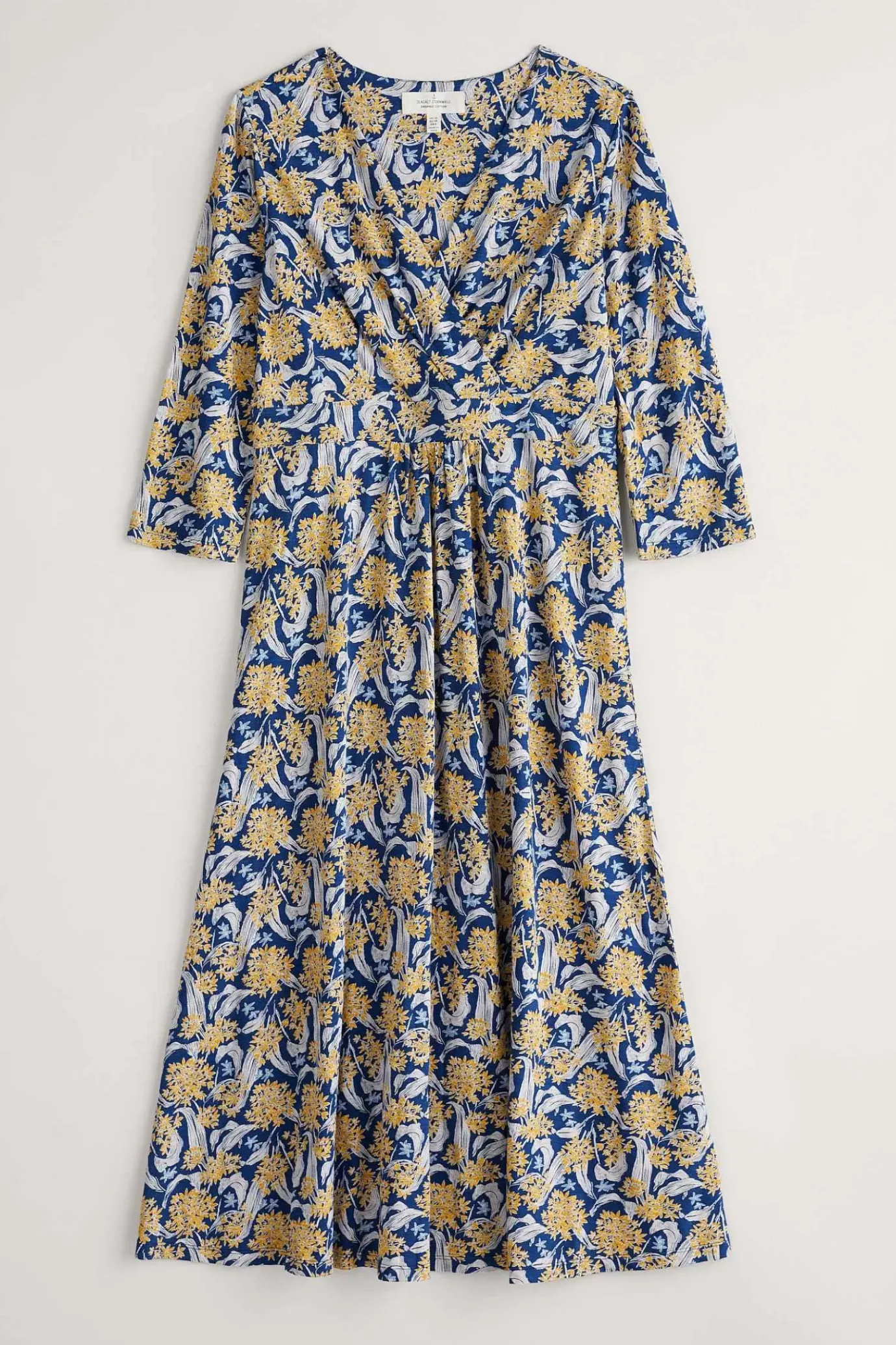 Seasalt Cornwall Chapelle 3/4 Sleeve Jersey Dress (Gots)<Women Dresses