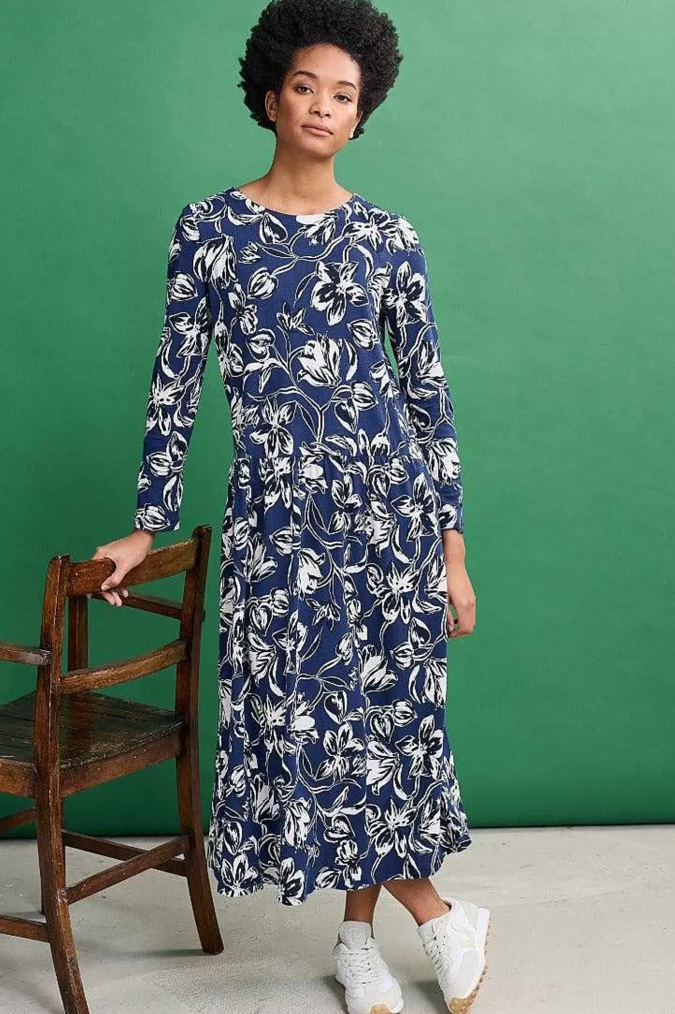 Seasalt Cornwall Cladonia Long Sleeve Jersey Dress<Women Dresses