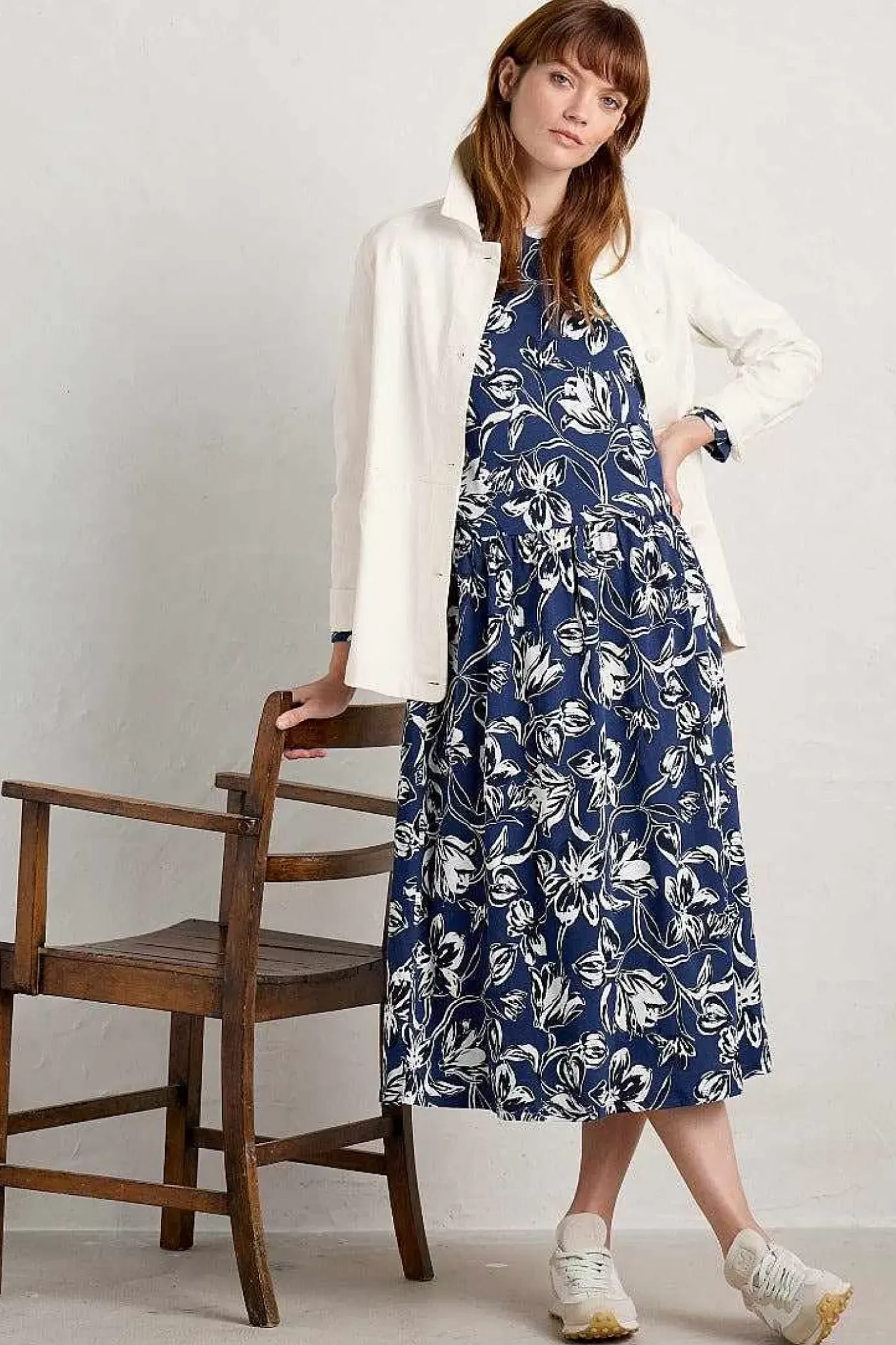 Seasalt Cornwall Cladonia Long Sleeve Jersey Dress<Women Dresses