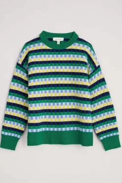 Seasalt Cornwall Clover Bed Lambswool Blend Jumper<Women Knitwear