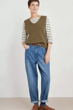 Seasalt Cornwall East View V-Neck Knitted Vest<Women Knitwear