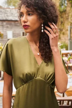 Seasalt Cornwall Evenglow Satin Dress<Women Dresses