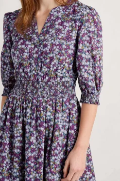 Seasalt Cornwall Fawn Organic Cotton Waisted Midi Dress<Women Dresses