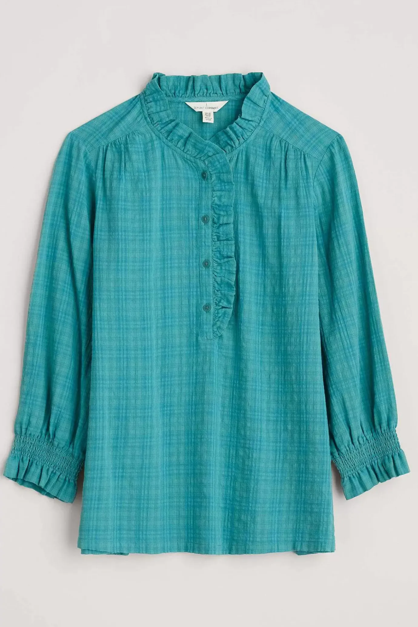 Seasalt Cornwall Feather Star Checked Top<Women Tops