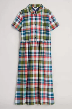 Seasalt Cornwall Fleet Checked Midi Dress<Women Dresses