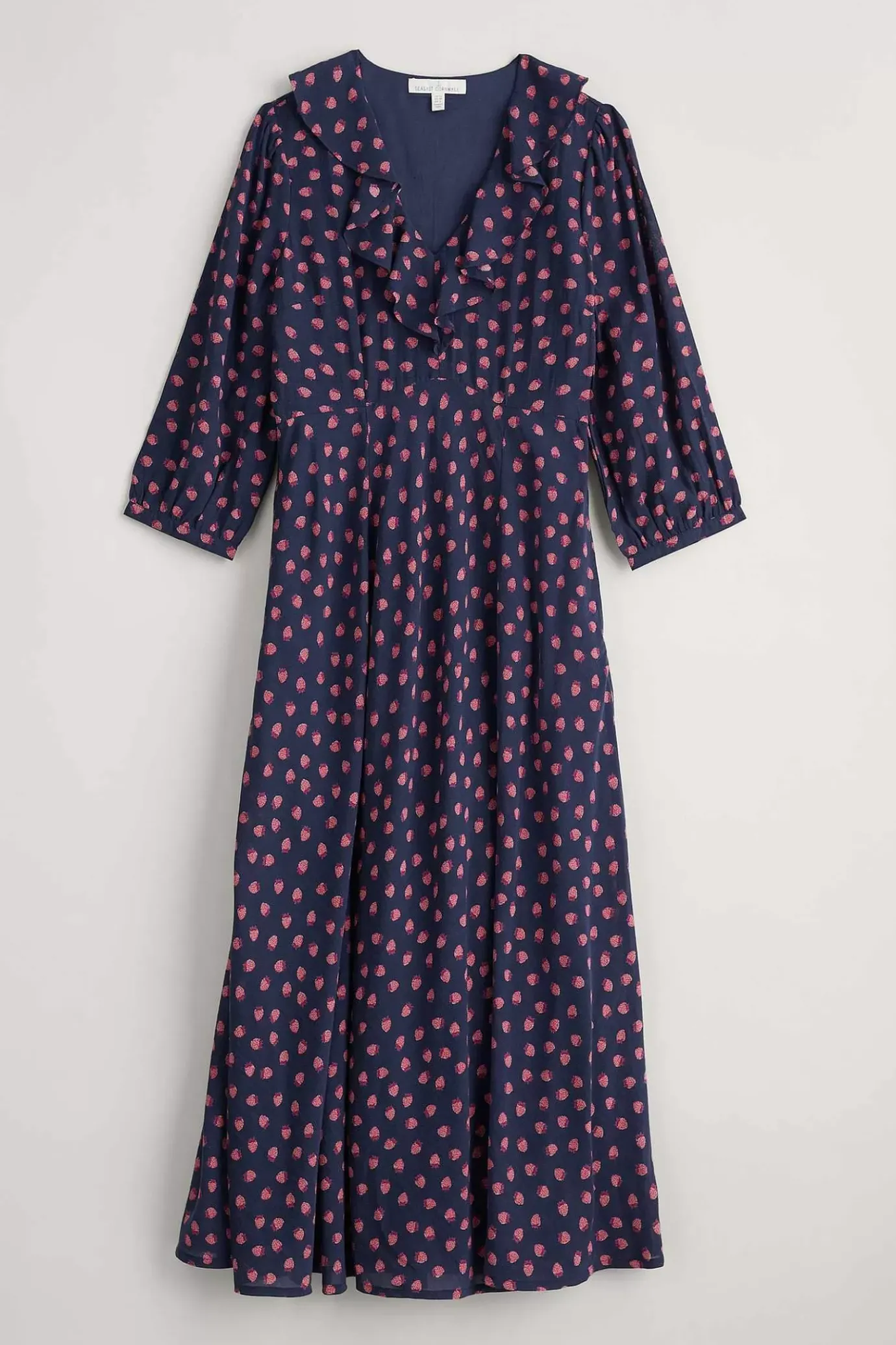 Seasalt Cornwall Furled Flower V-Neck Dress<Women Dresses