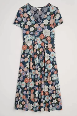 Seasalt Cornwall Helena Short Sleeve V-Neck Midi Dress<Women Dresses