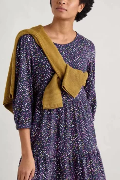 Seasalt Cornwall Heron Dip Tiered Jersey Dress<Women Dresses