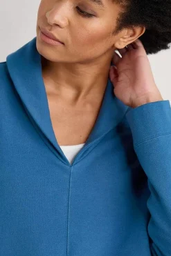 Seasalt Cornwall Knot Berry Shawl Neck Sweatshirt<Women Tops