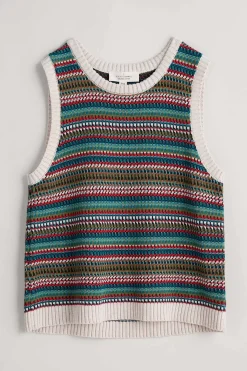 Seasalt Cornwall Little Grebe Fair Isle Vest<Women Knitwear