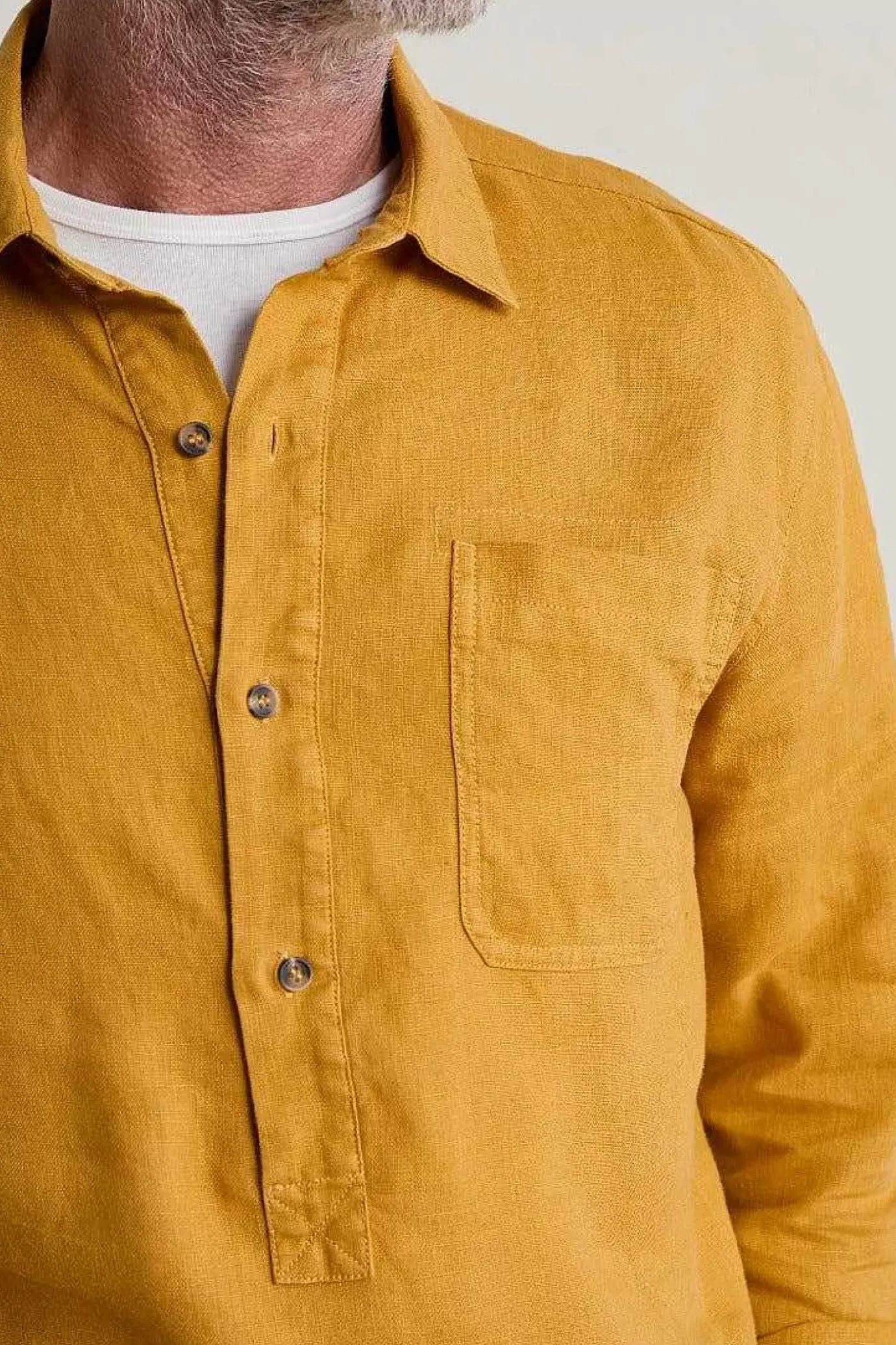 Seasalt Cornwall Men's Artist's Linen Shirt<Men Tops & T-Shirts