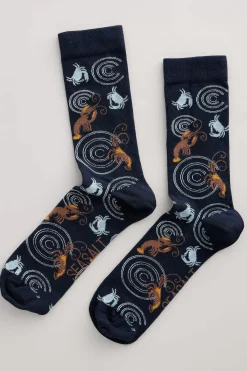 Seasalt Cornwall Men's Arty Organic Cotton Socks<Men Socks