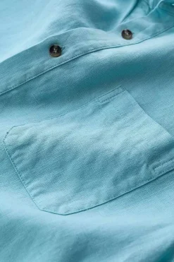 Seasalt Cornwall Men's Carne Short Sleeve Linen Shirt<Men Tops & T-Shirts
