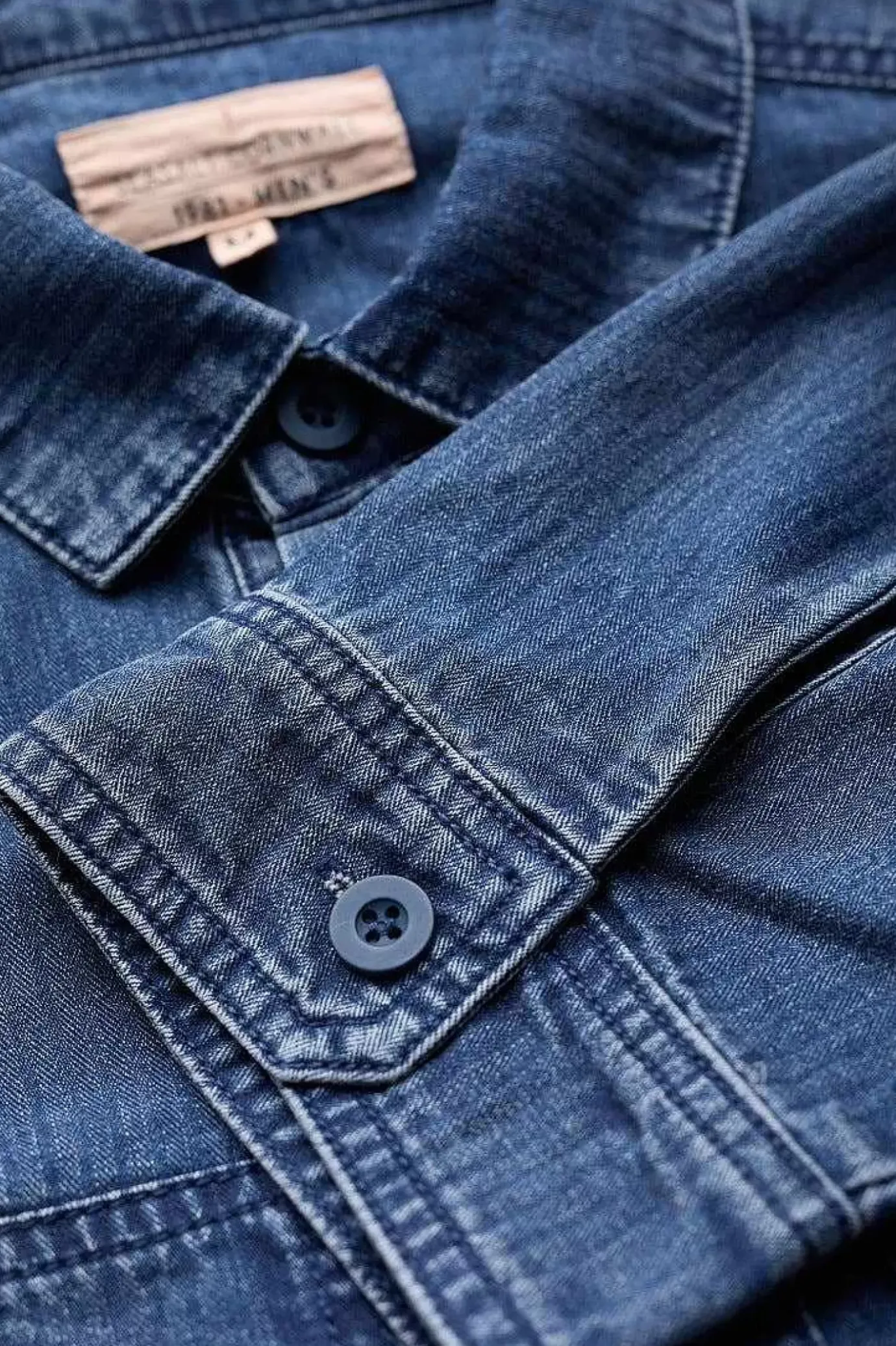 Seasalt Cornwall Men's Hawser Denim Overshirt<Men Tops & T-Shirts