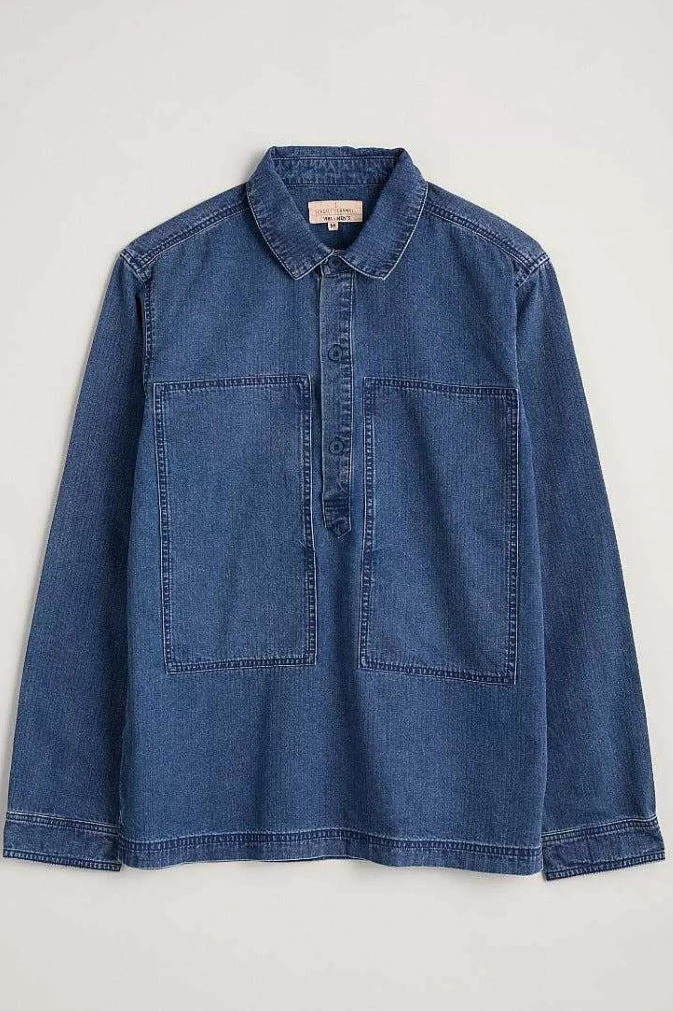 Seasalt Cornwall Men's Hawser Denim Overshirt<Men Tops & T-Shirts