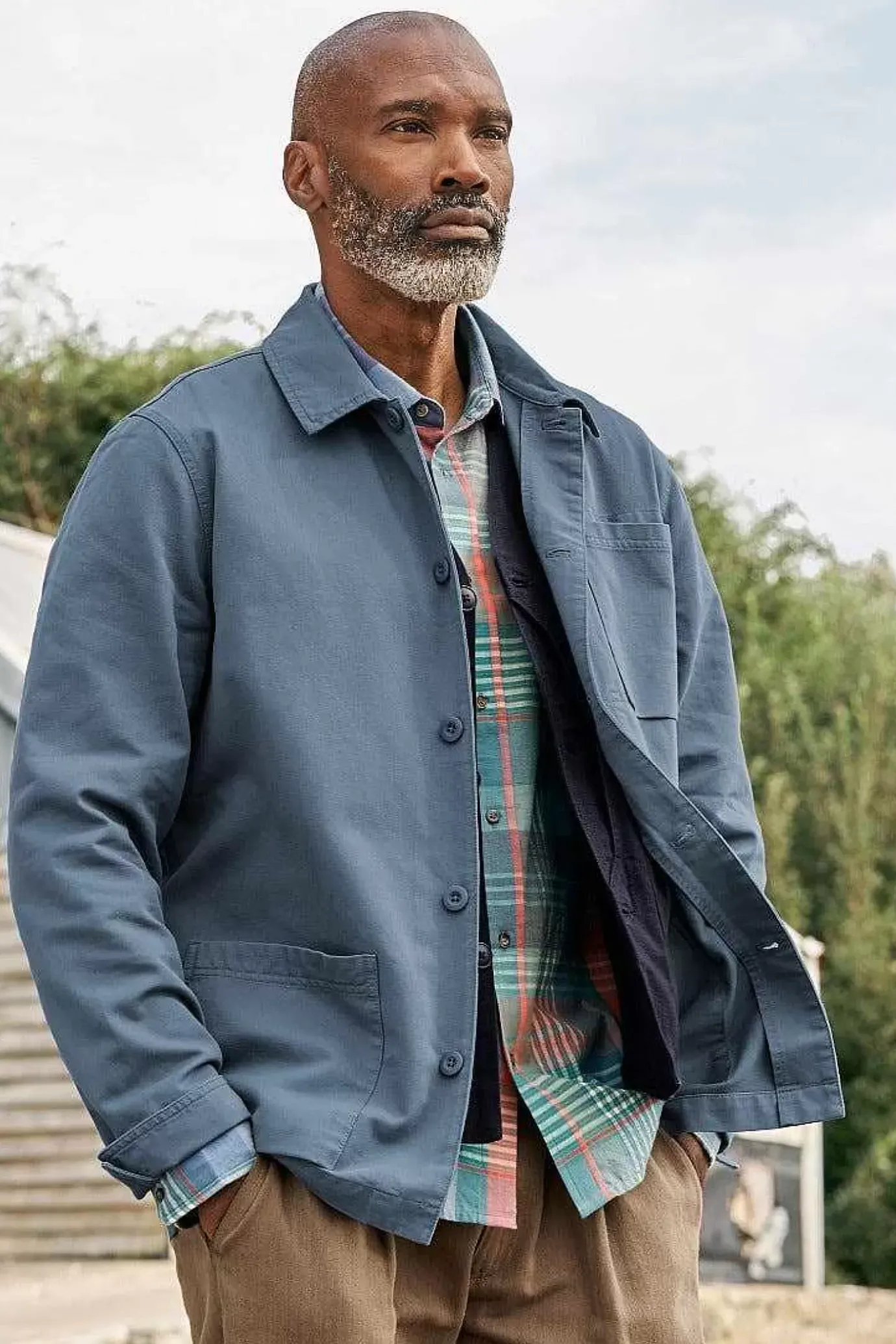 Seasalt Cornwall Men's Organic Cotton Canvas Tompot Jacket<Men Coats & Jackets