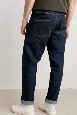 Seasalt Cornwall Men's Watchman Selvedge Tapered Jeans<Men Trousers & Shorts