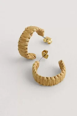 Seasalt Cornwall Petrel Hoop Raffia Hoop Earrings<Women Jewellery