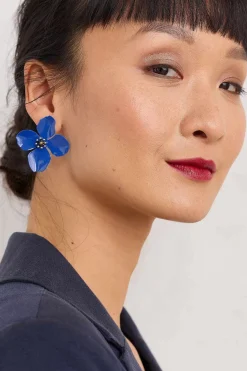 Seasalt Cornwall Pollinator Flower Stud Earrings<Women Jewellery