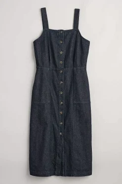 Seasalt Cornwall River Rock Midi Pinafore Dress<Women Dresses