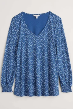 Seasalt Cornwall Rosehip Jersey V-Neck Top<Women Tops