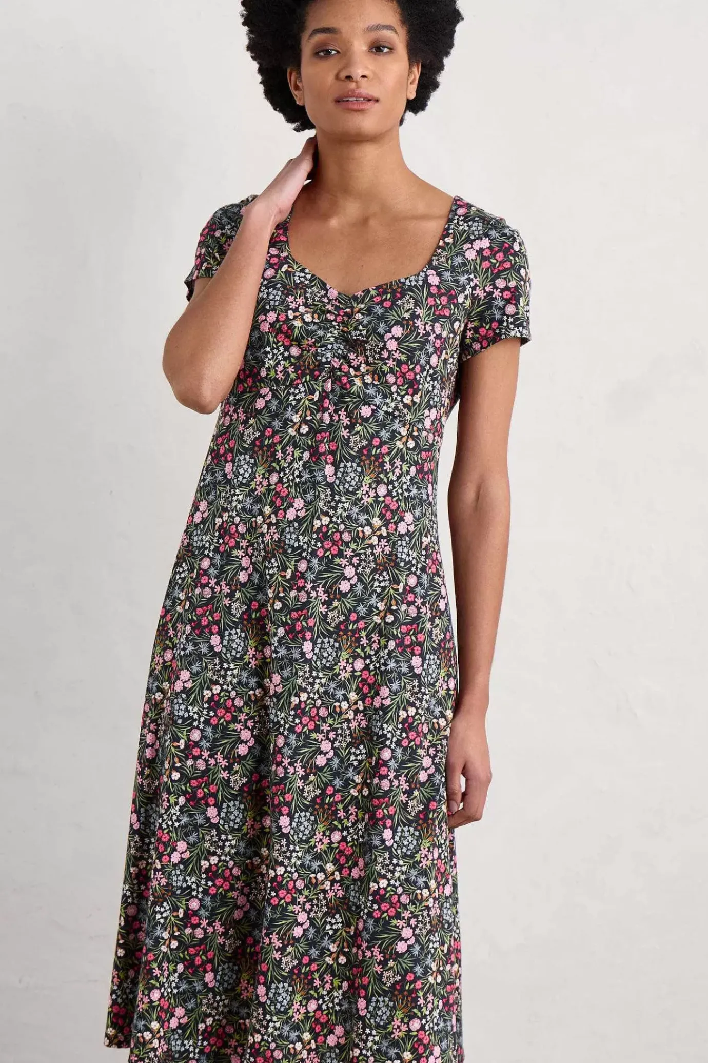 Seasalt Cornwall Secret Cove Empire Line Midi Dress<Women Dresses