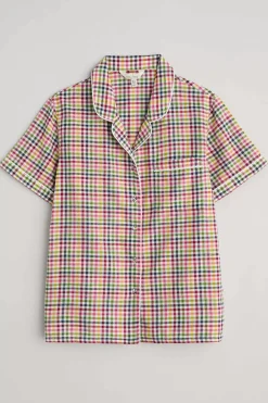 Seasalt Cornwall Senara Checked Summer Pyjamas<Women Nightwear