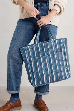 Seasalt Cornwall Singing Water Quilted Tote Bag<Women Bags