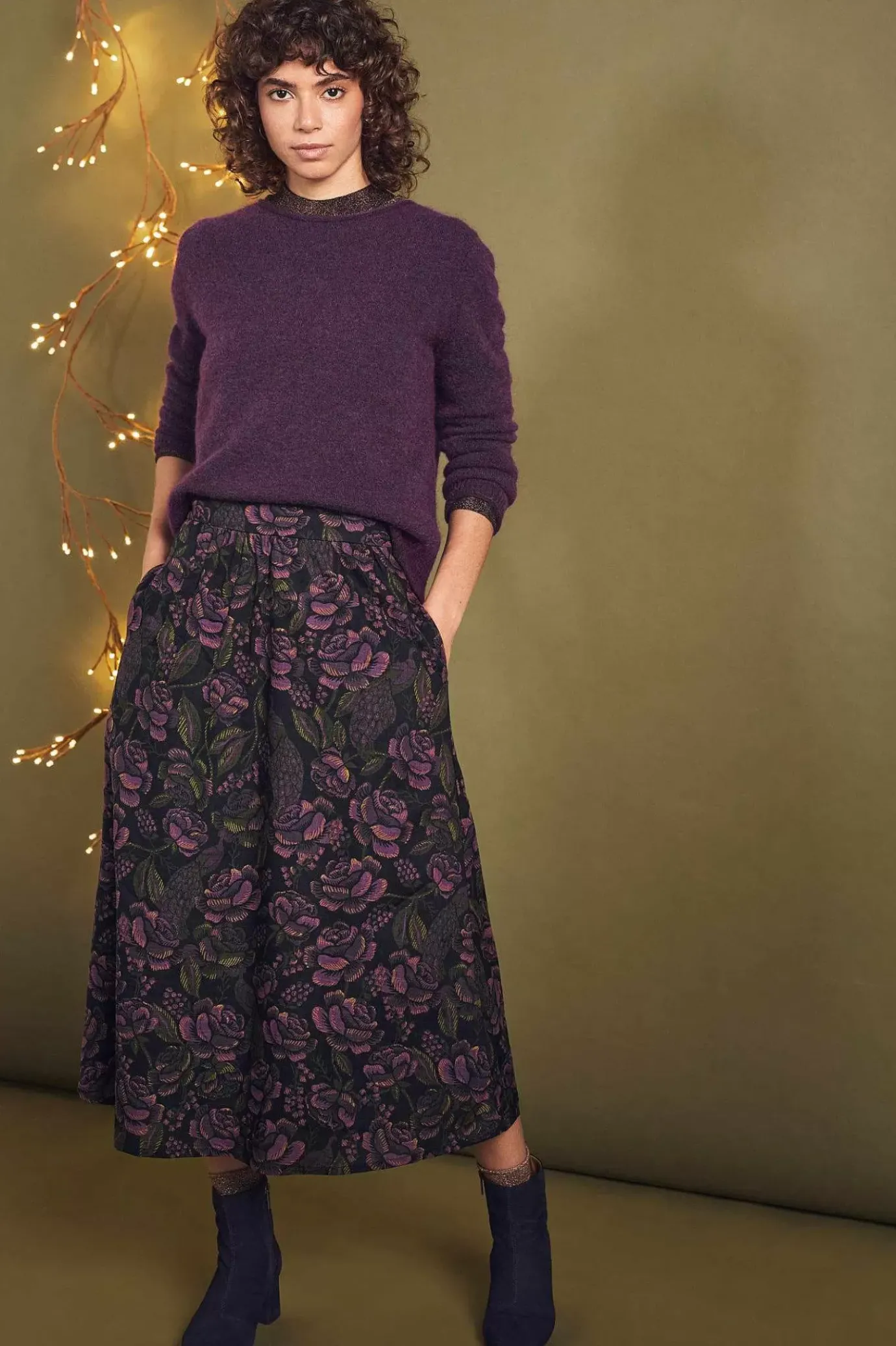 Seasalt Cornwall Tawny Owl Midi Skirt<Women Skirts