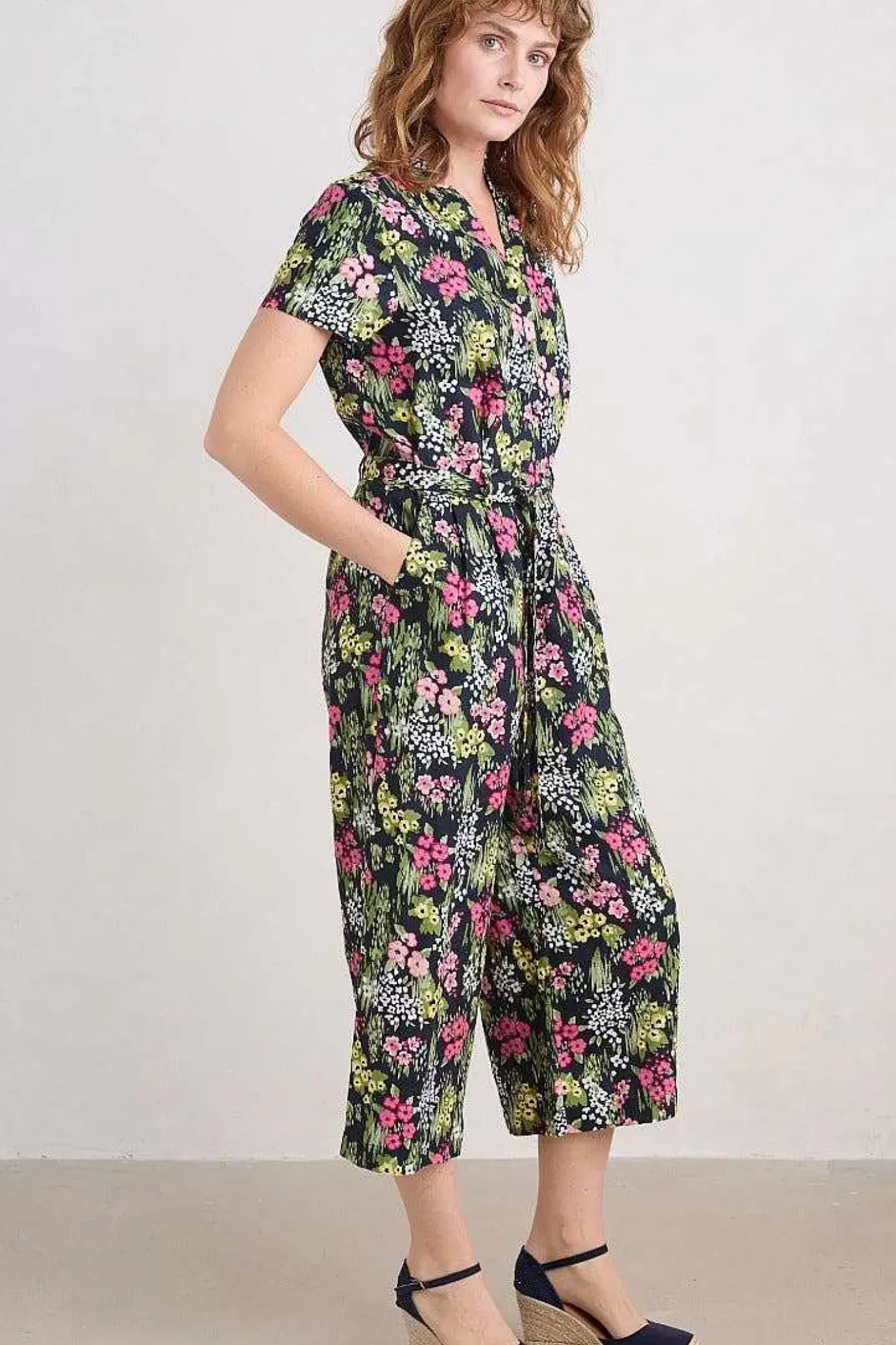 Seasalt Cornwall Treen Cove Linen Jumpsuit<Women Trousers & Shorts