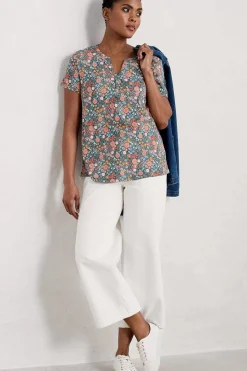 Seasalt Cornwall Waterflow Short Sleeve Top<Women Tops