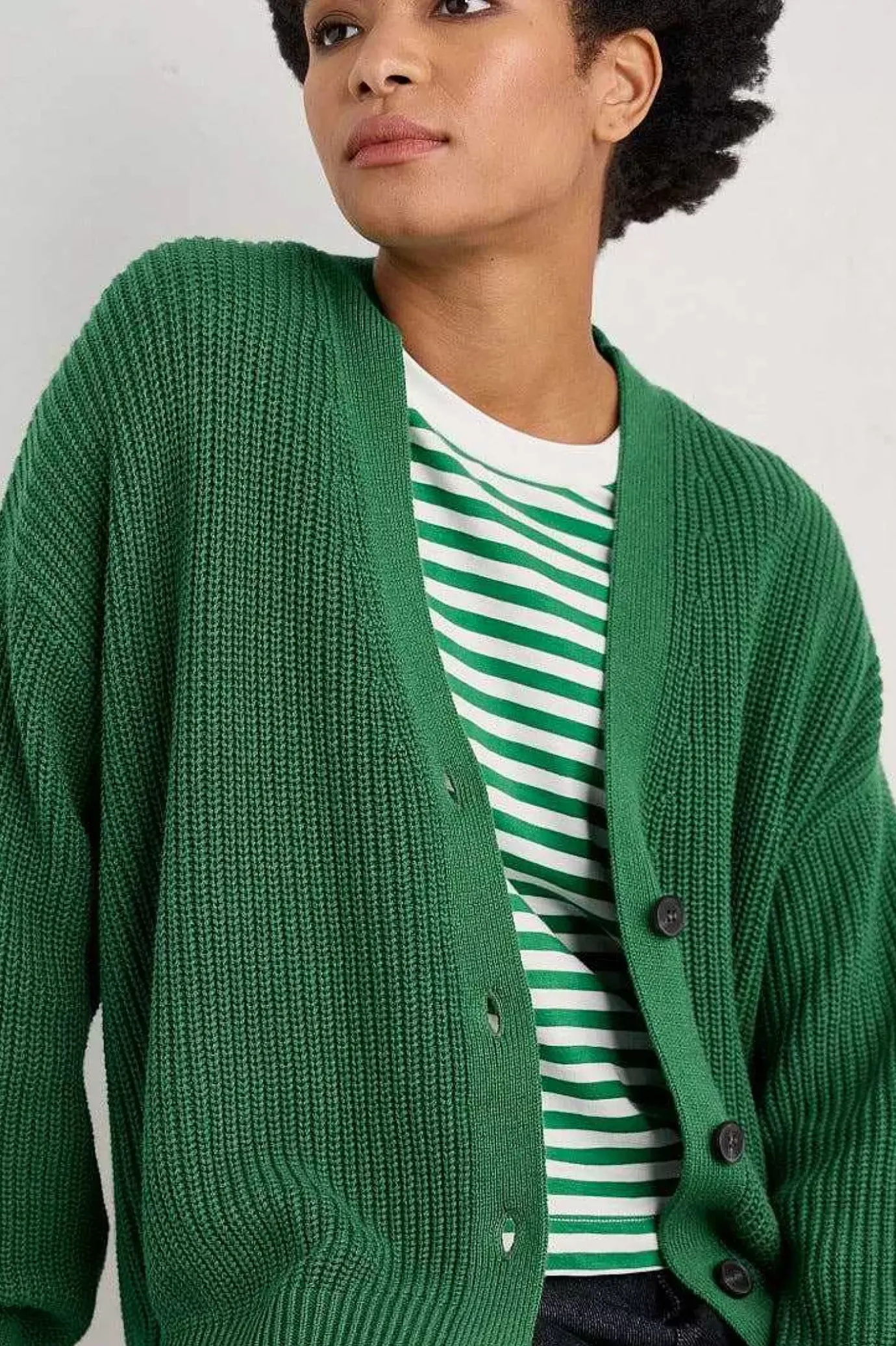 Seasalt Cornwall Winding Creek Organic Cotton Knit Cardigan<Women Knitwear